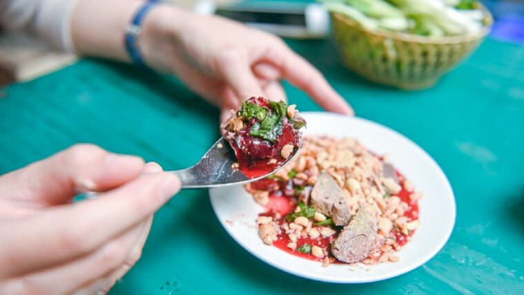 vietnamese duck blood